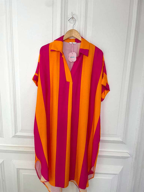 Candy Stripe Pocket Dress