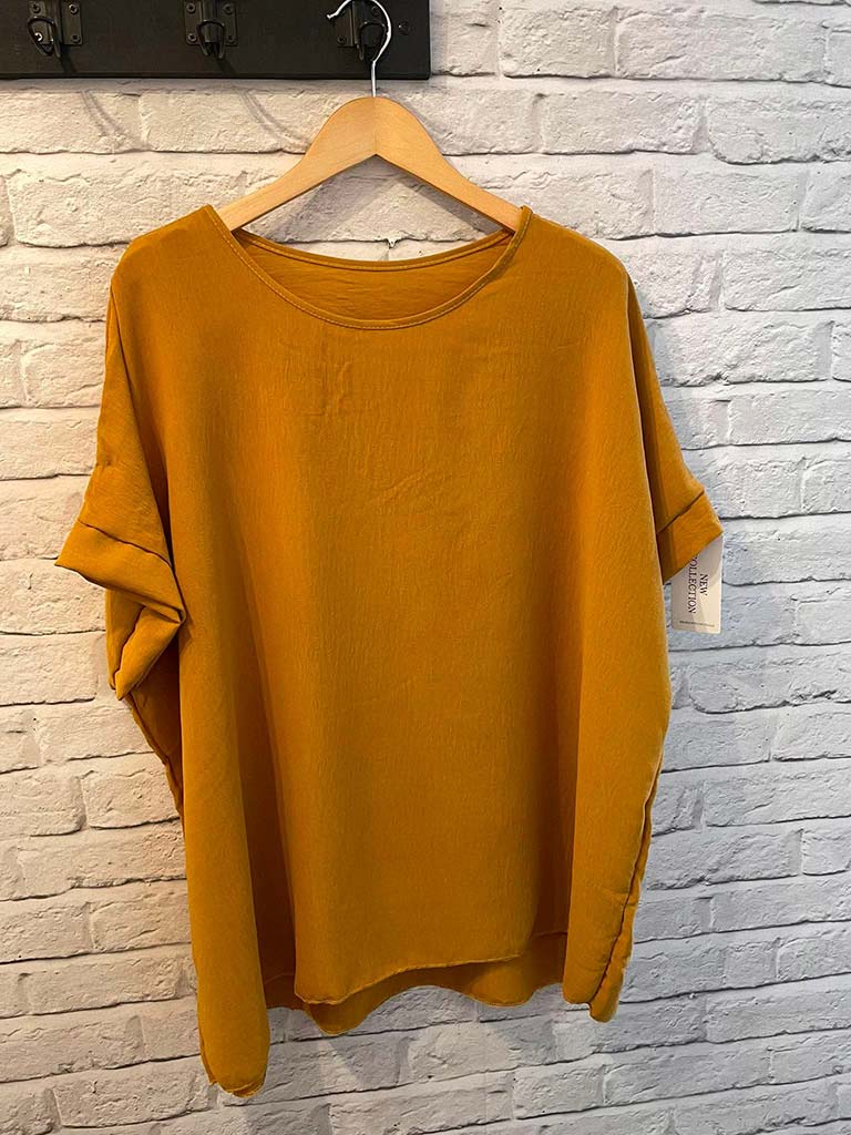 Oversized Basic Top - Ochre