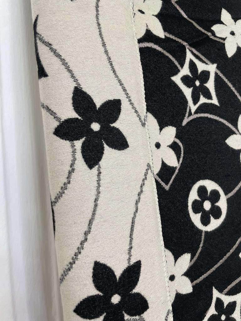 Malissa J Flower Logo Scarf - Black