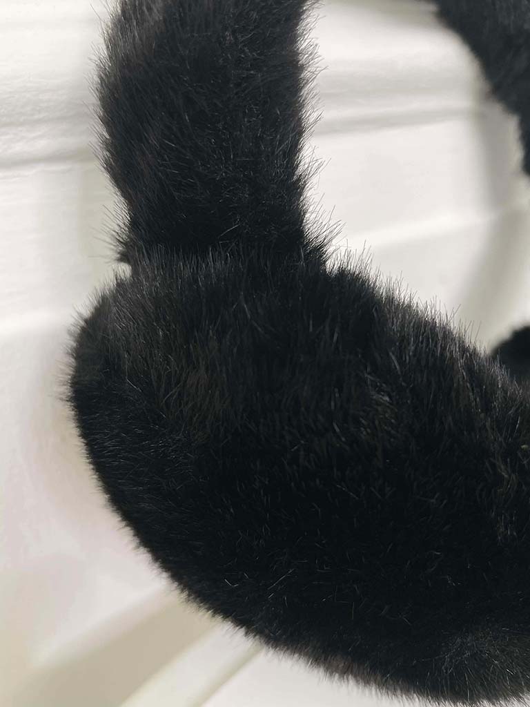 Malissa J Faux Fur Earmuffs - Black