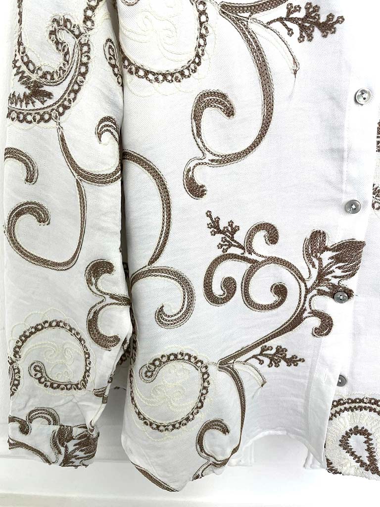 Malissa J Paisley Blazer - White
