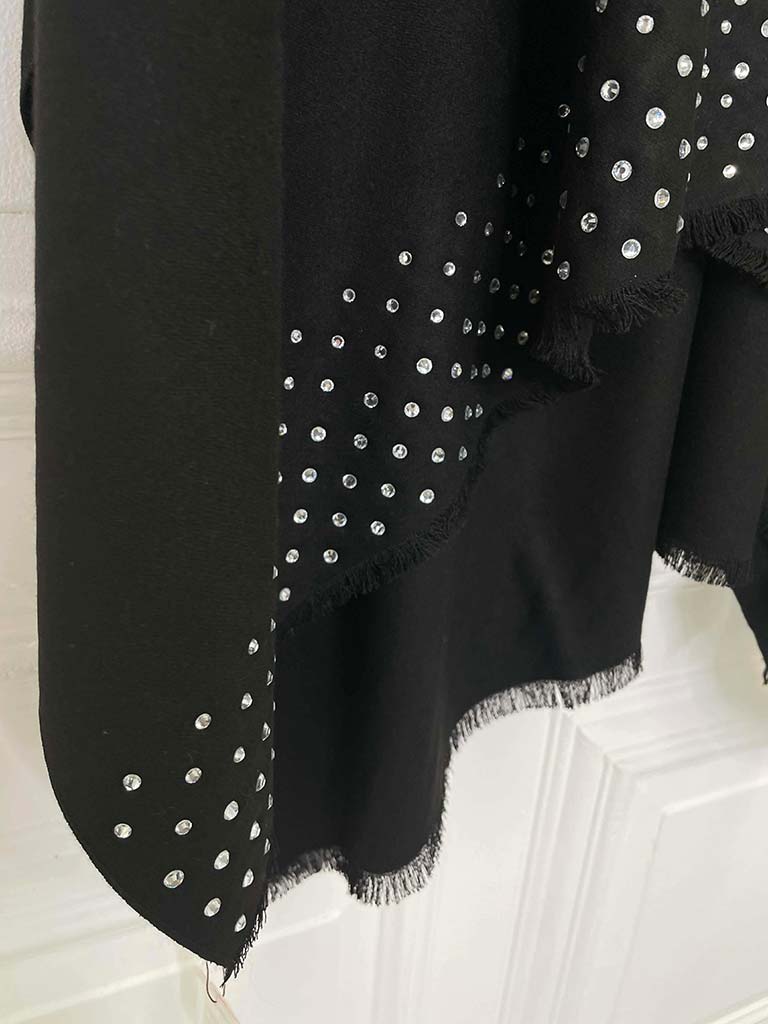 Malissa J Studded Wrap - Black