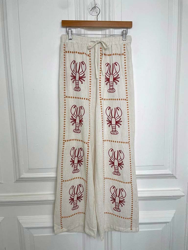 Lobster Stitched Palazzos