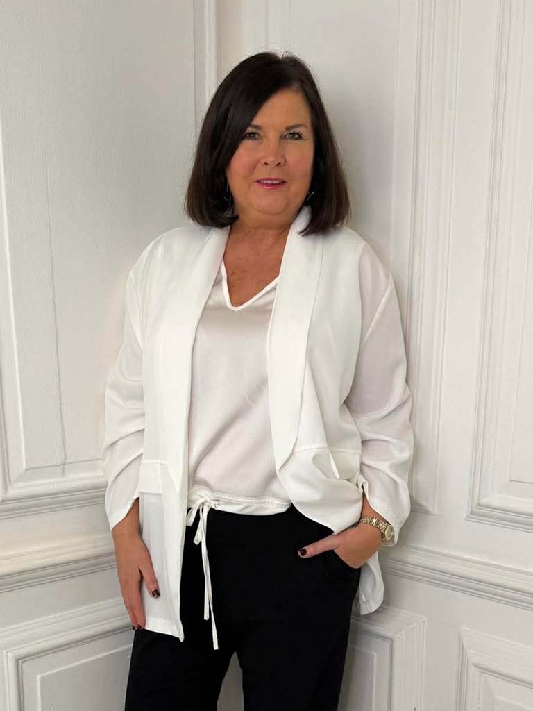 Relaxed Blazer - White