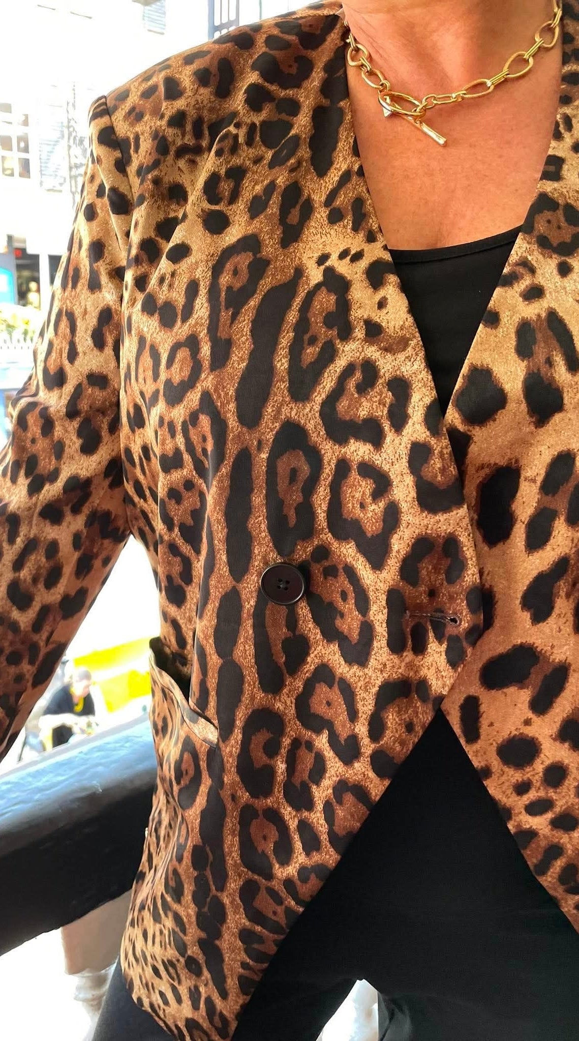 Malissa J Leopard Blazer