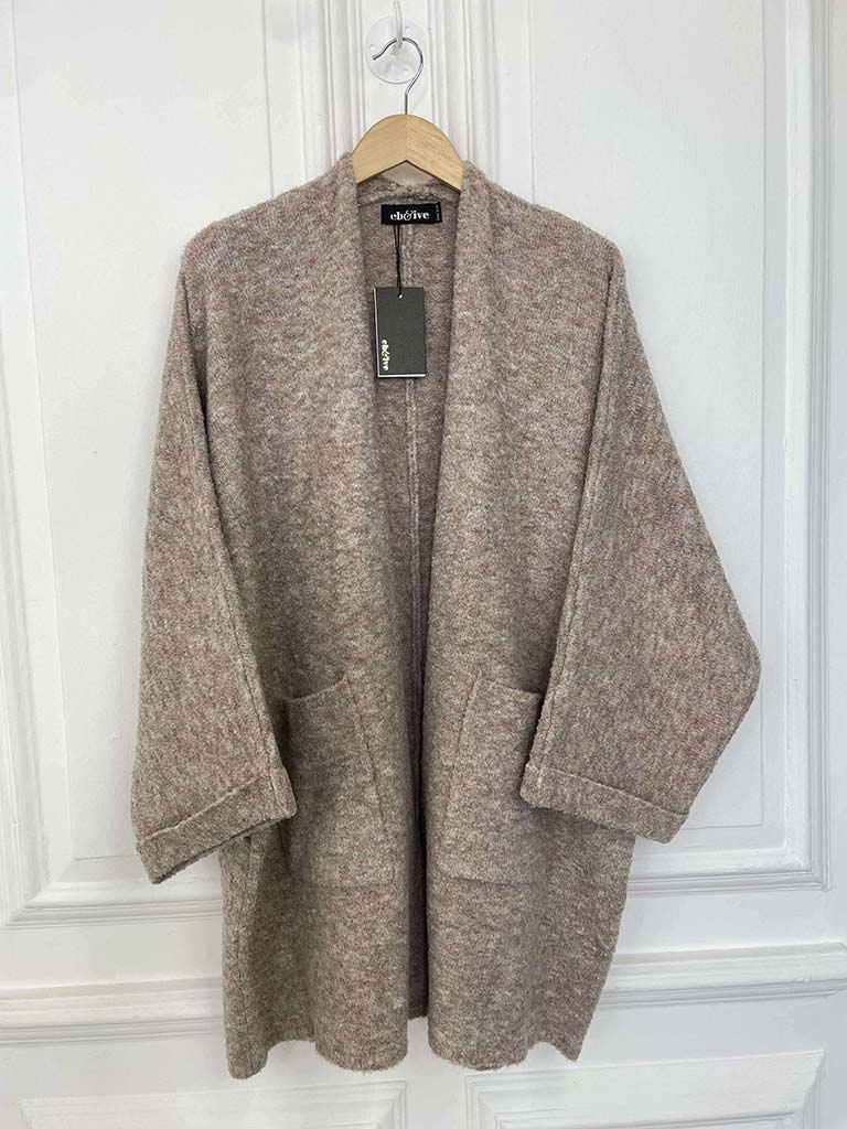 Eb&Ive Folie Relaxed Cardigan - Oat