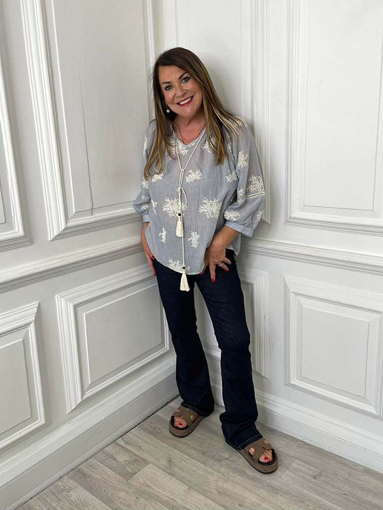 Gypsophila Stripe Blouse