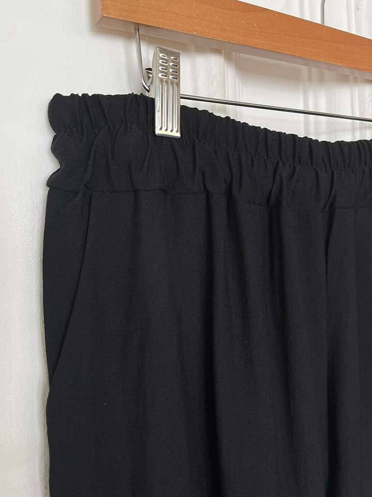 Flower Applique Co-ord - Black