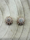 Sunburst Shimmer Button Covers - Gold