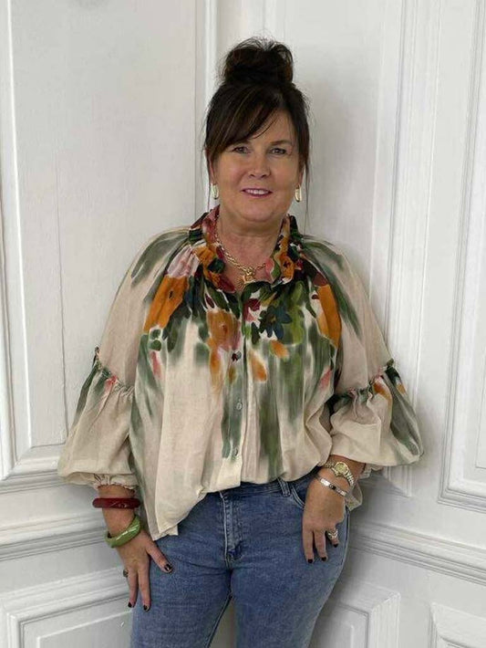 Floreale Artist Shirt - Stone