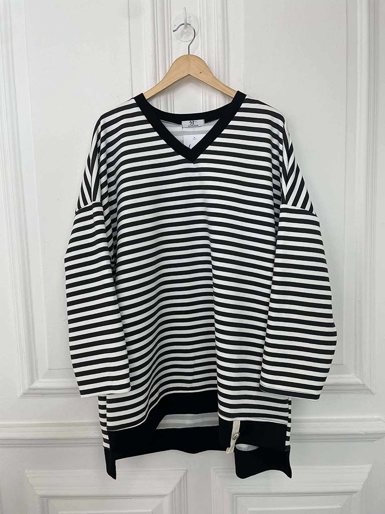 Stripe Sweat Top - Mono