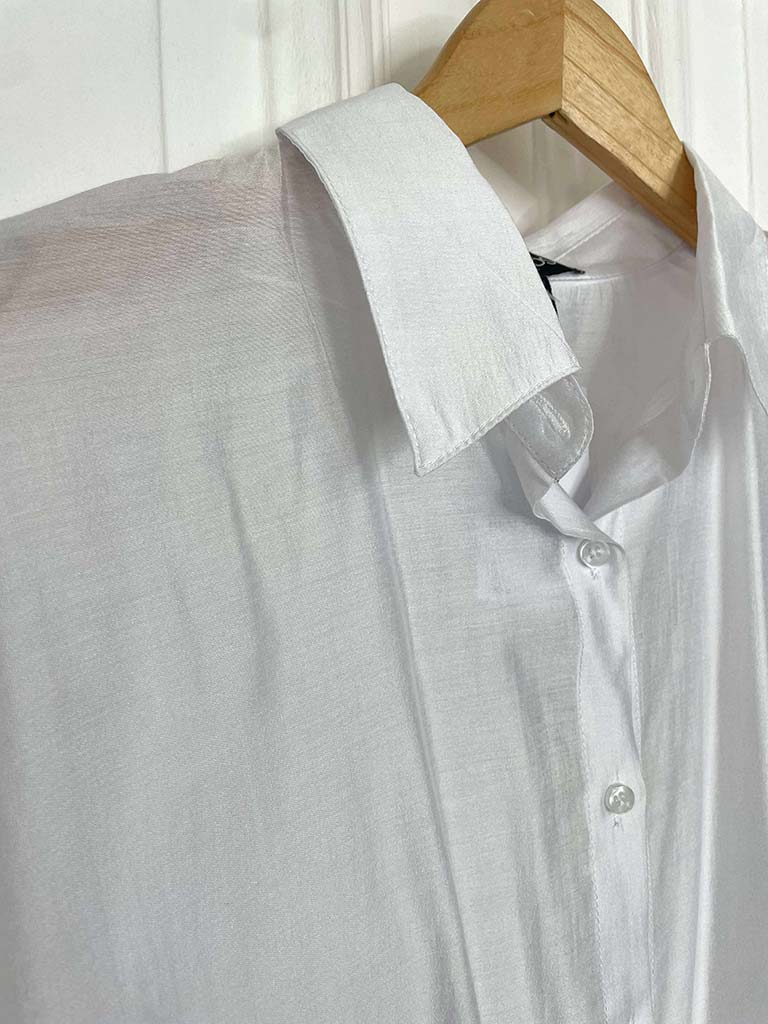 Classic 3/4 Sleeve Shirt - White