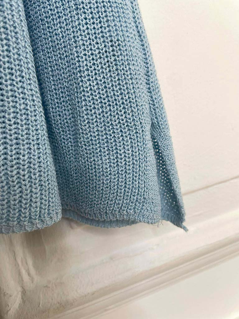 Knitted Vest Top - Sky