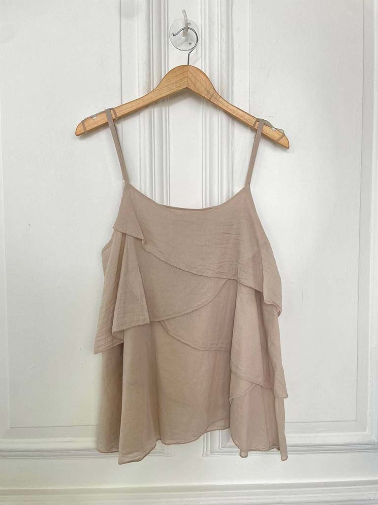 Layered Cami Top - Stone