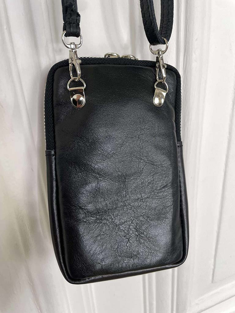 Cross Body Leather Pouch Bag - Cow