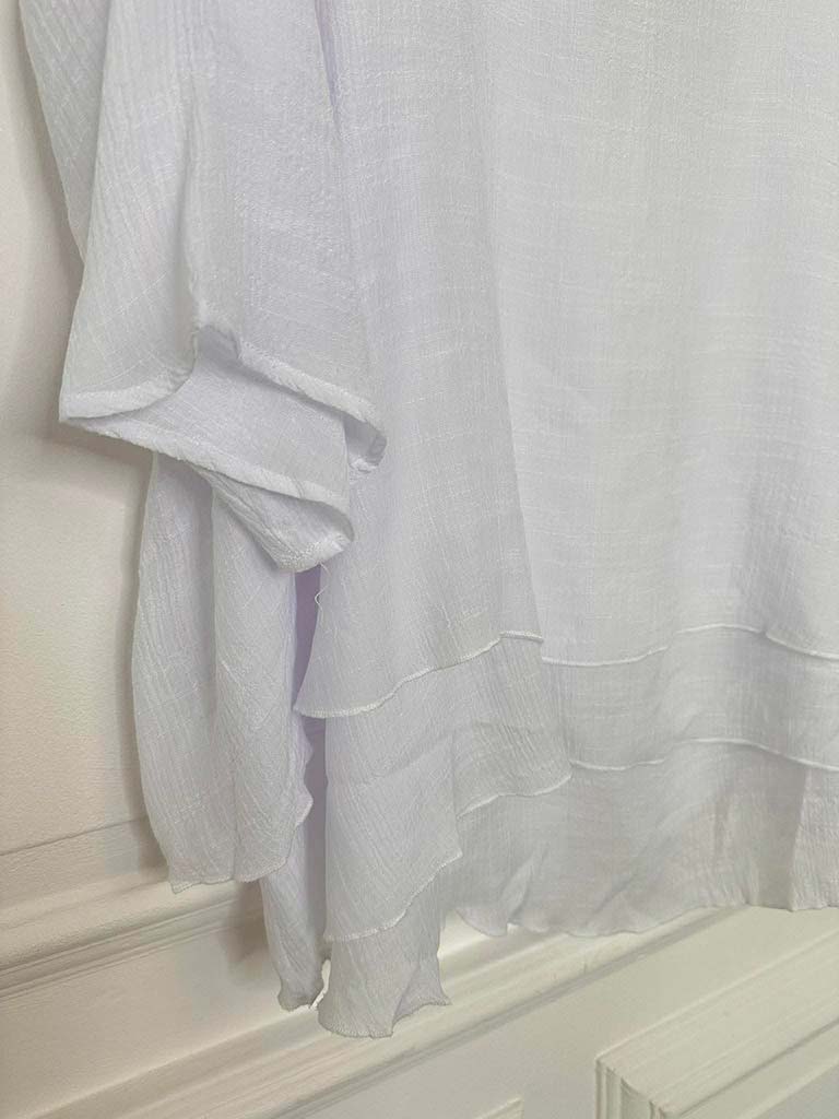 Leggara Layered Top - White