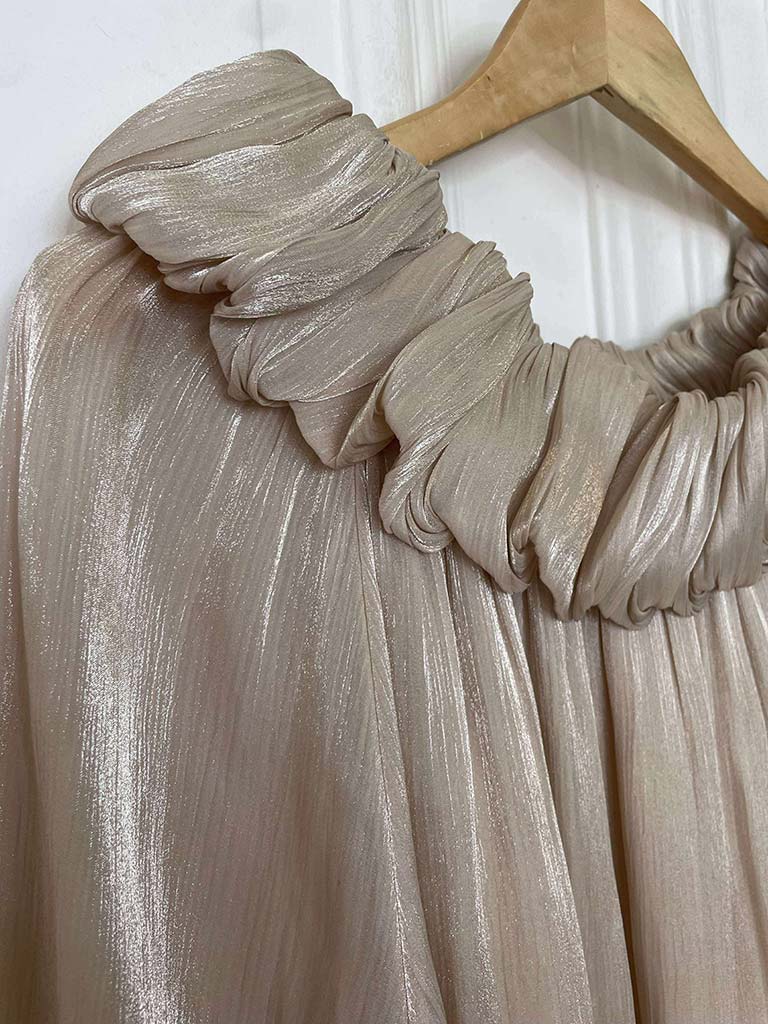 Bardot Shimmer Top - Champagne