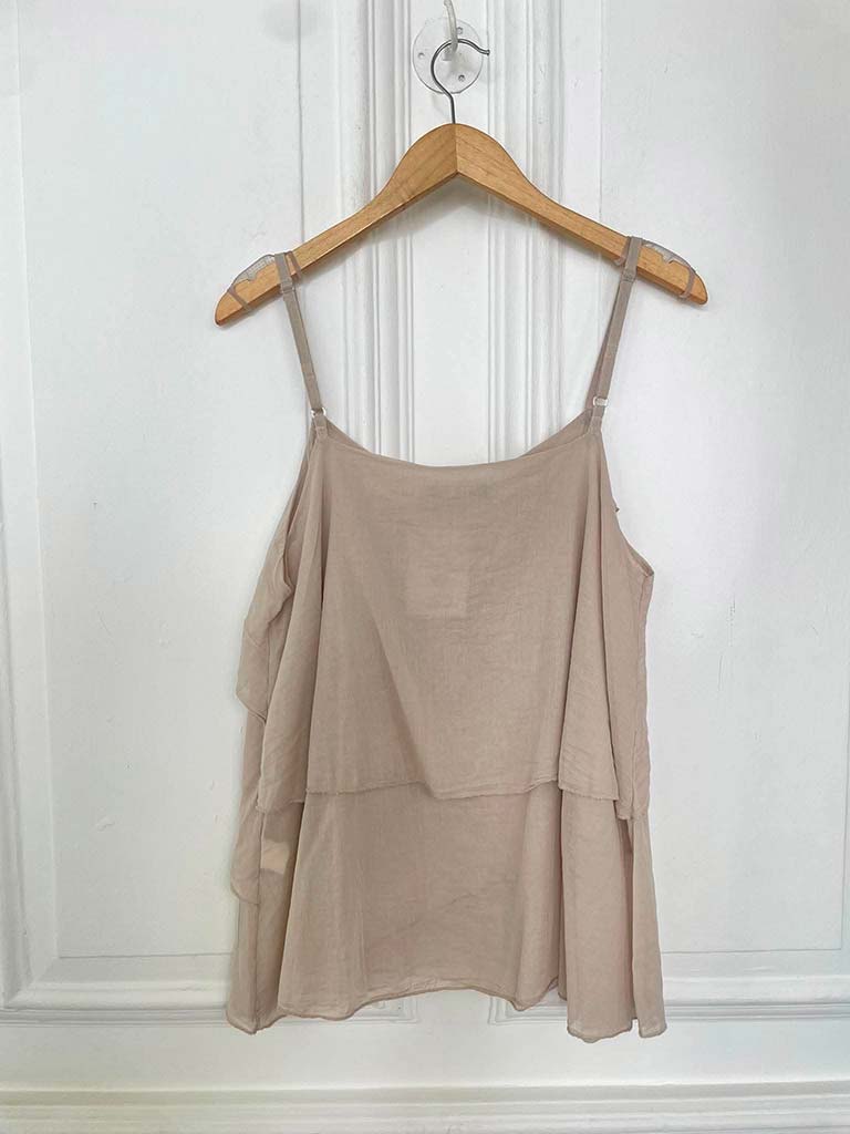 Layered Cami Top - Stone