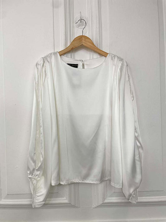 Lace Sleeve Blouse - Warm White