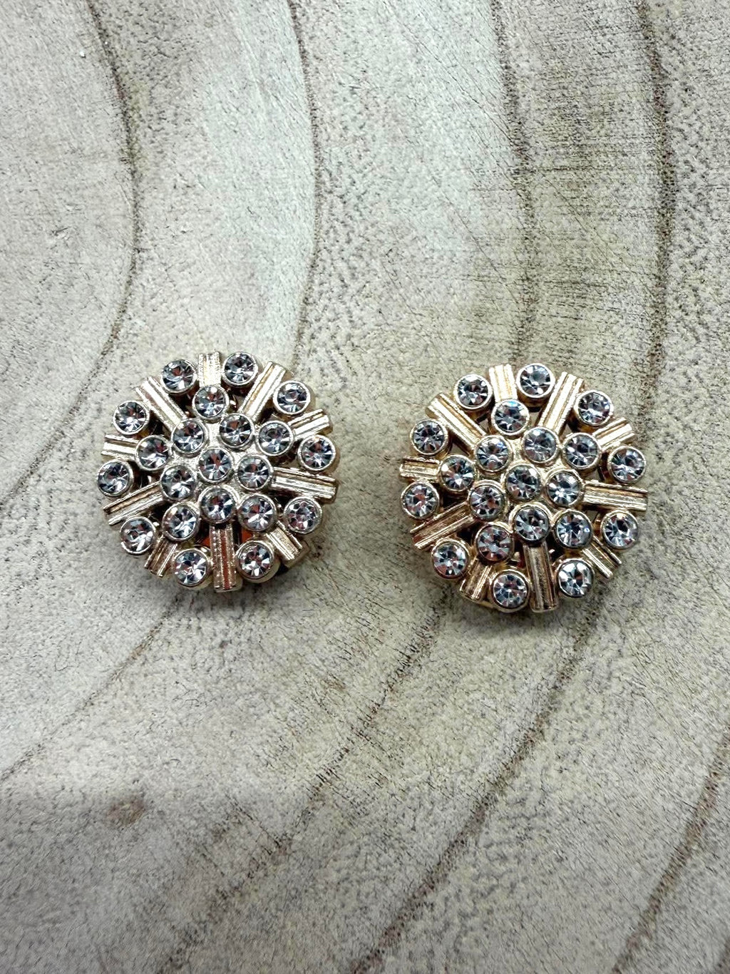 Starburst Button Covers - Gold