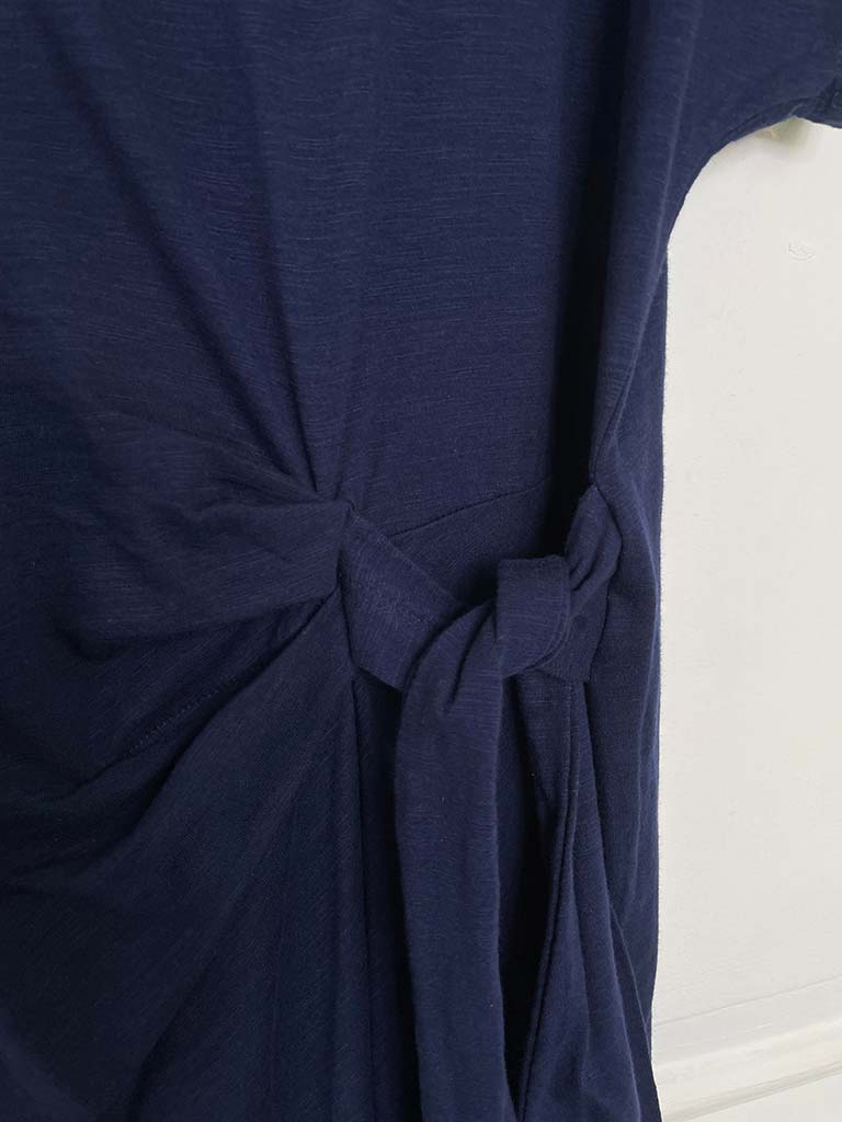 Cotton T-Shirt Maxi Dress - Navy
