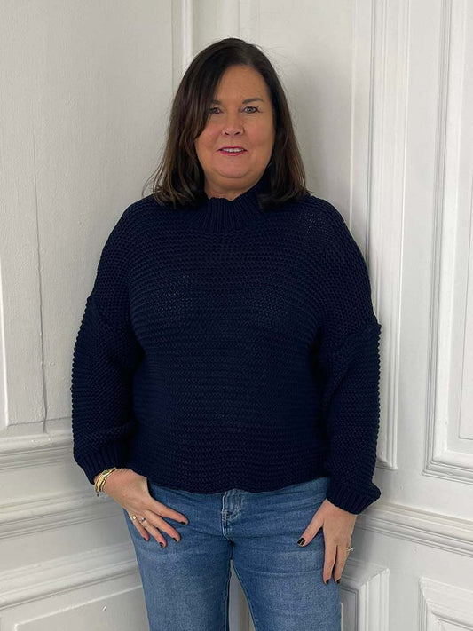 Fisherman Knit - Navy