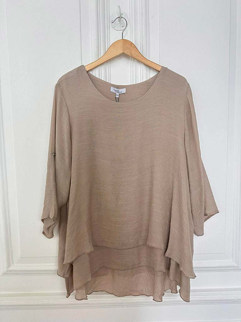 Leggara Layered Top - Mocha