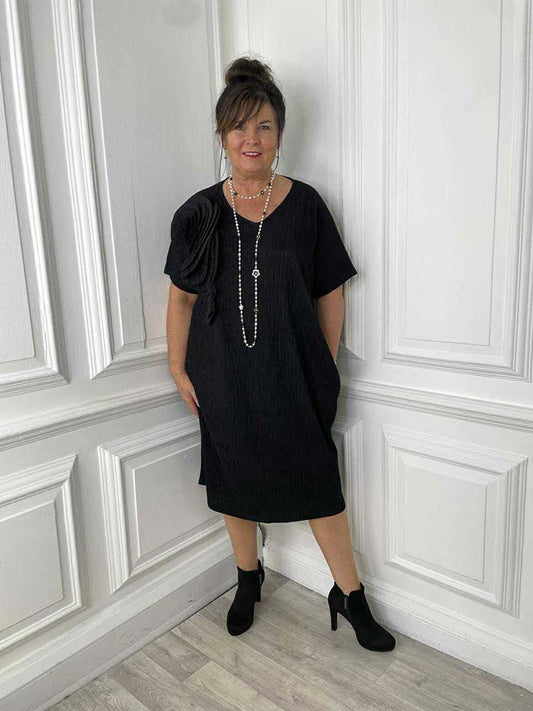 Malissa J Corsage Dress - Black