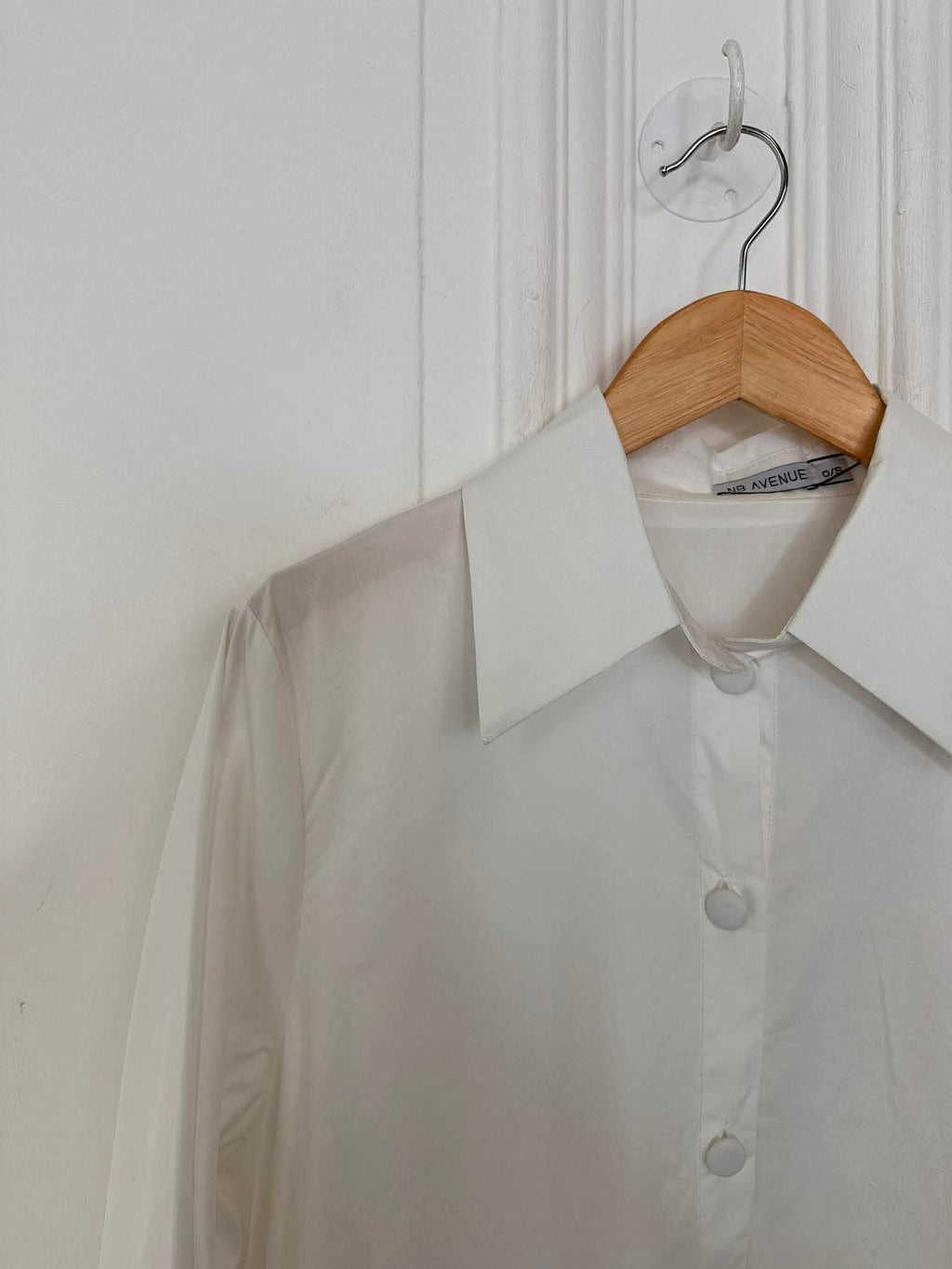 Tailored Shirt Dress - Warm White