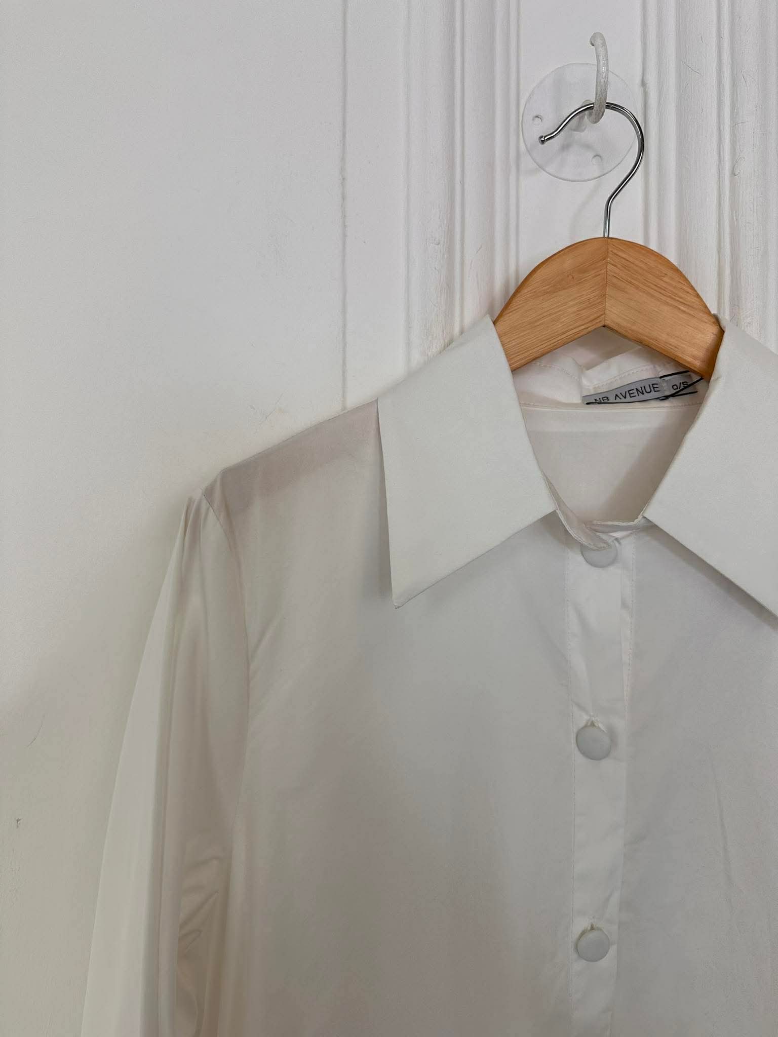 Tailored Shirt Dress - Warm White