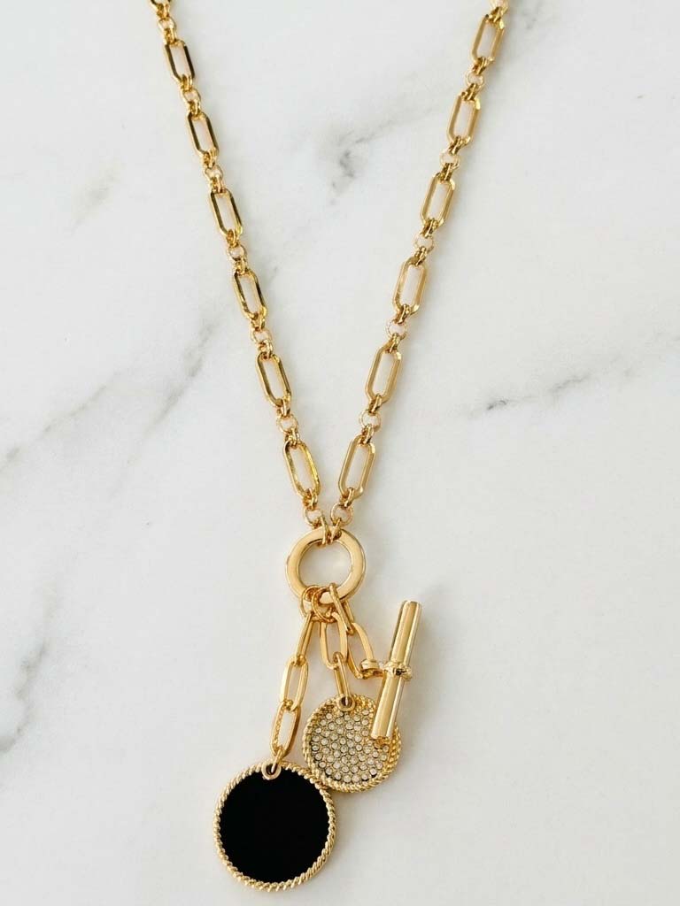 Envy Chainlink Charm Necklace - Gold