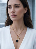 Envy Chainlink Charm Necklace - Gold