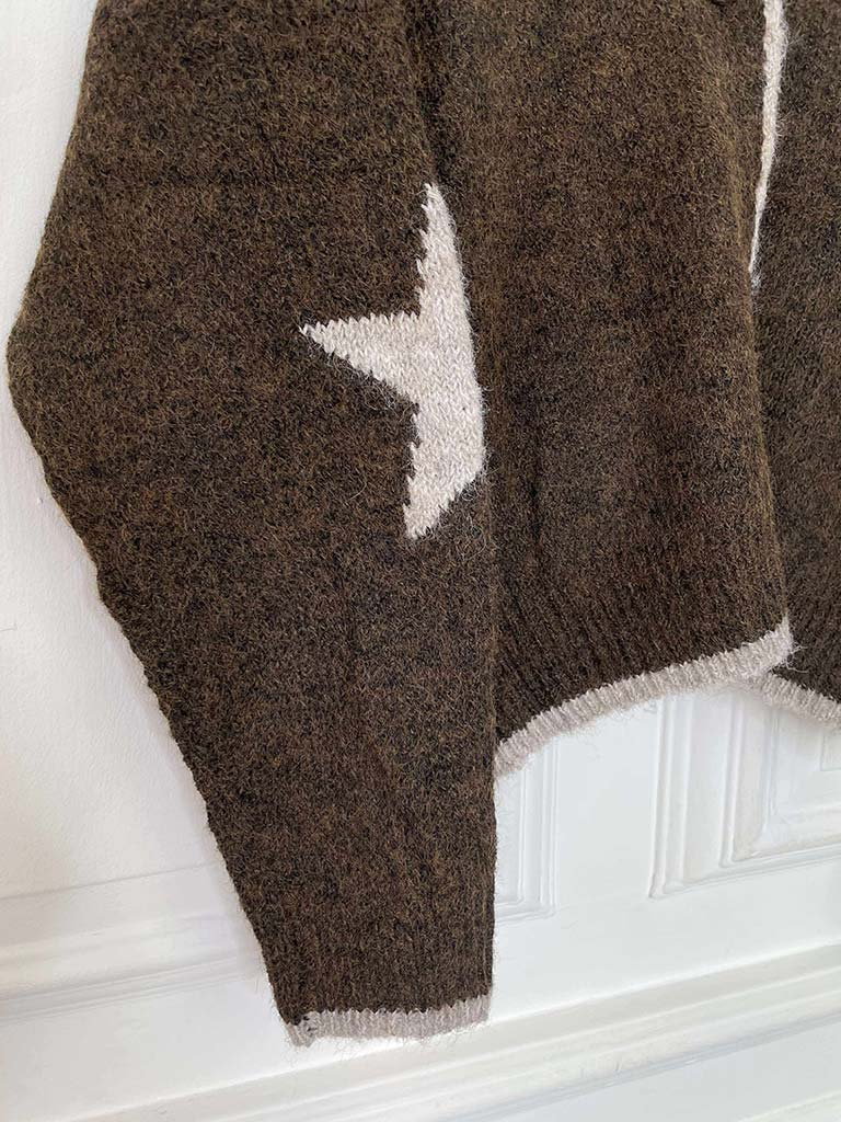 Star Cardigan - Chocolate