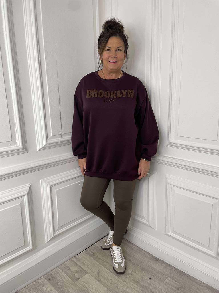 Brooklyn Sweatshirt - Plum