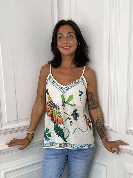 Bird & Floral Cami