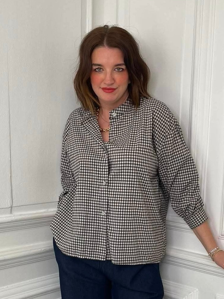 Cottage Check Shirt - Chocolate