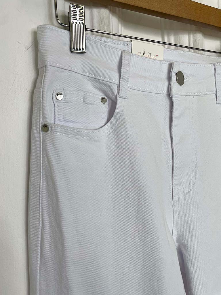 G-Smack Straight Leg Jeans - White