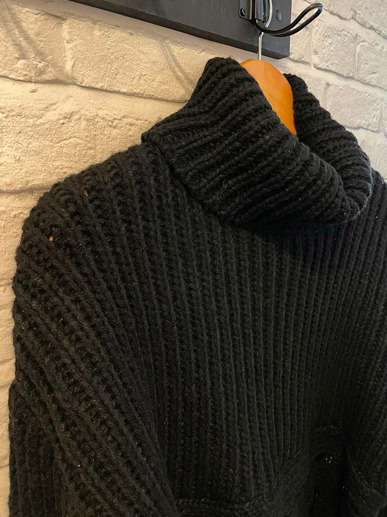 Malissa J Polo Loop Knit - Black