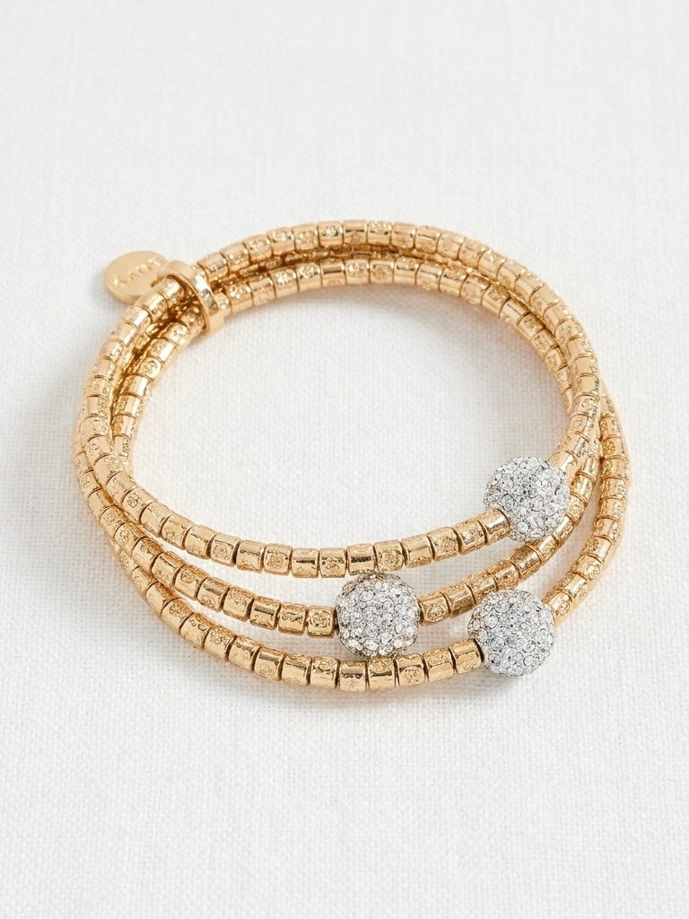 Envy Shambala Diamond Bead Bracelet - Gold