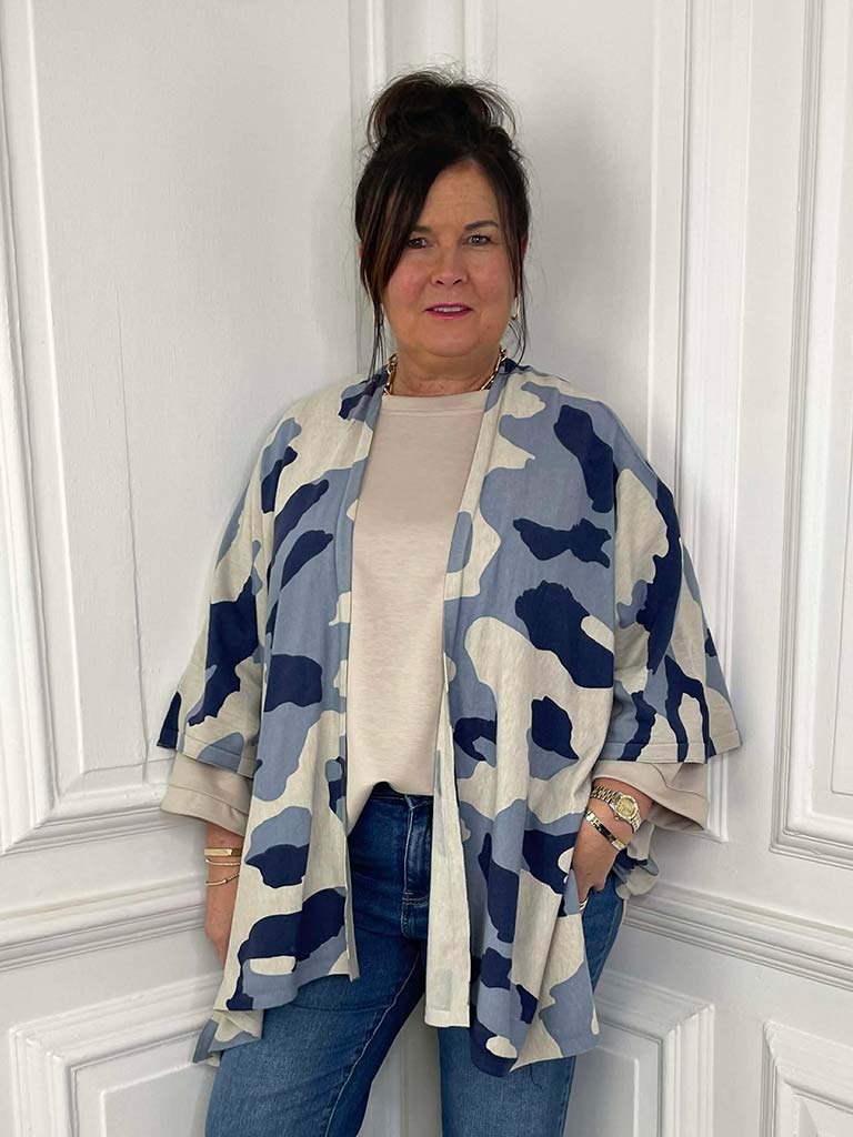 Malissa J Camo Wrap - Blue