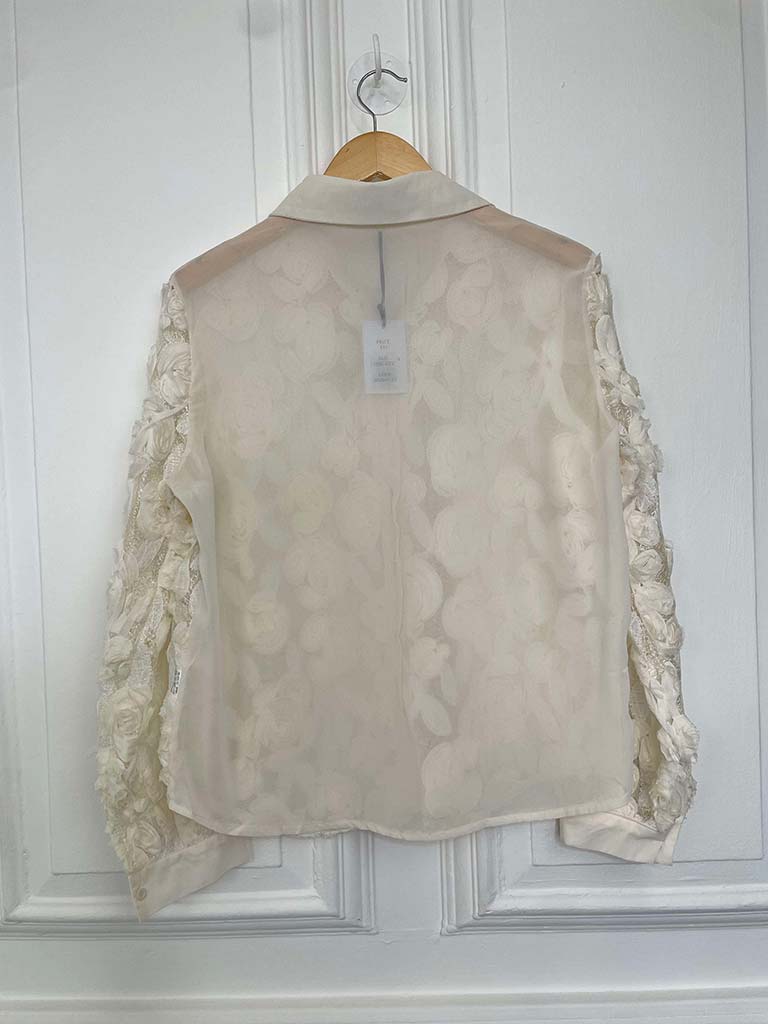 Ivory Rose Mesh Shirt