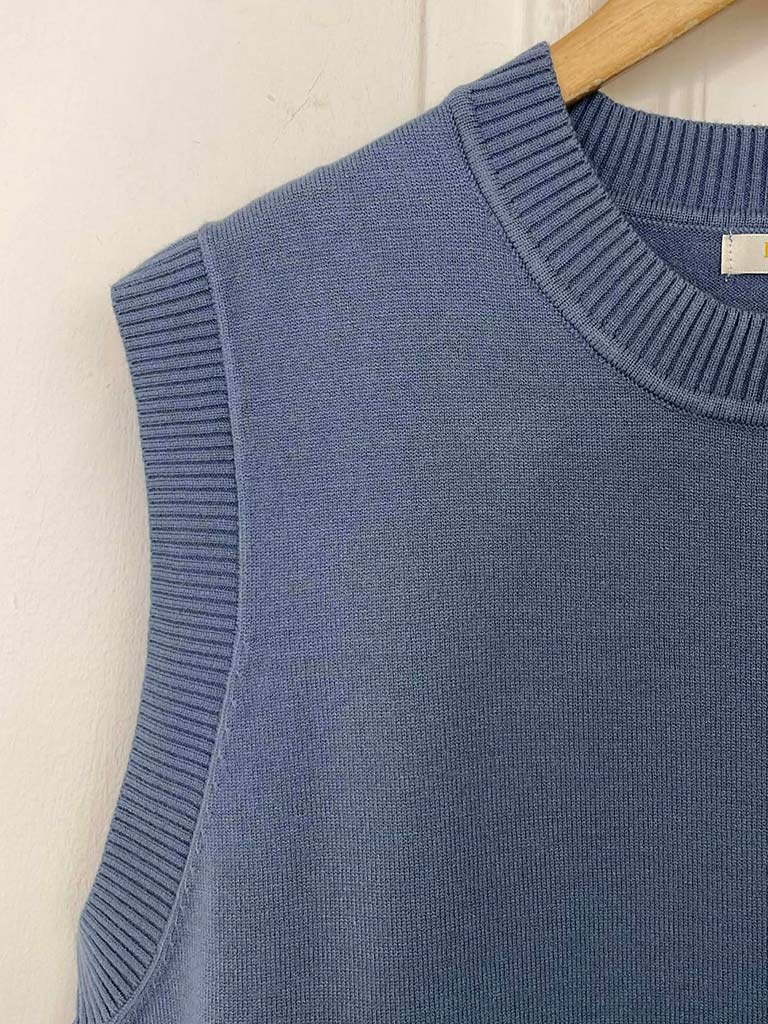 Malissa J Jigsaw Tank Knit - Denim