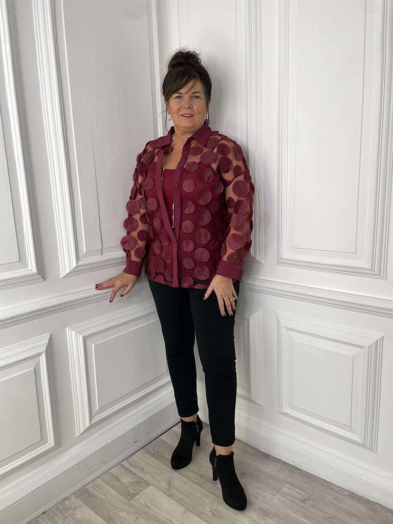 Malissa J Orb Shirt - Wine
