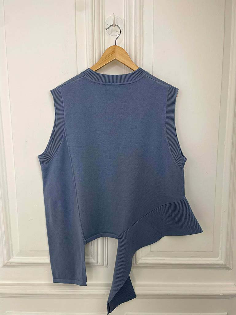 Malissa J Jigsaw Tank Knit - Denim