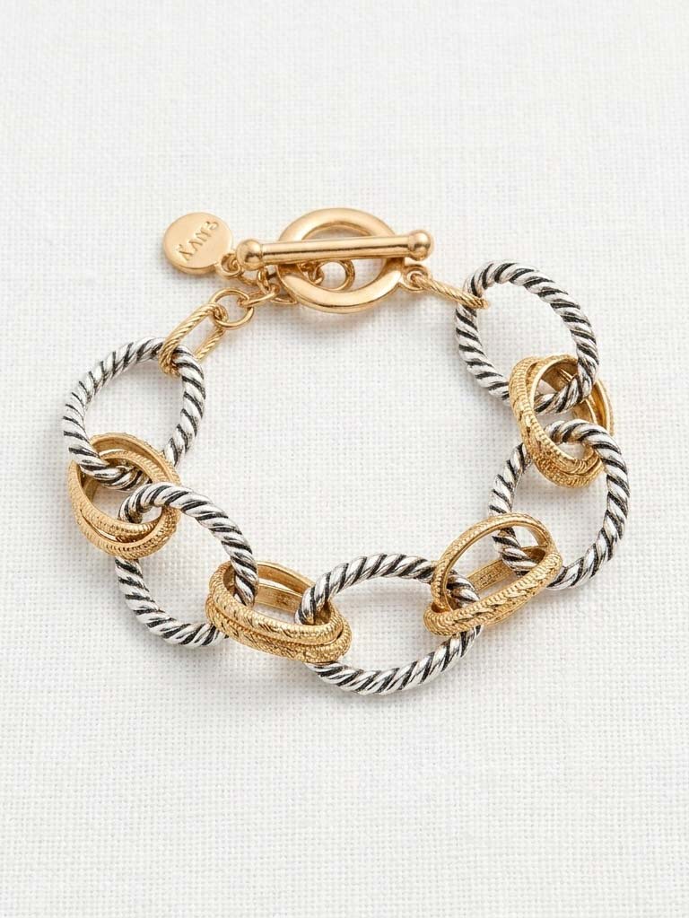 Envy Textured Link Bracelet