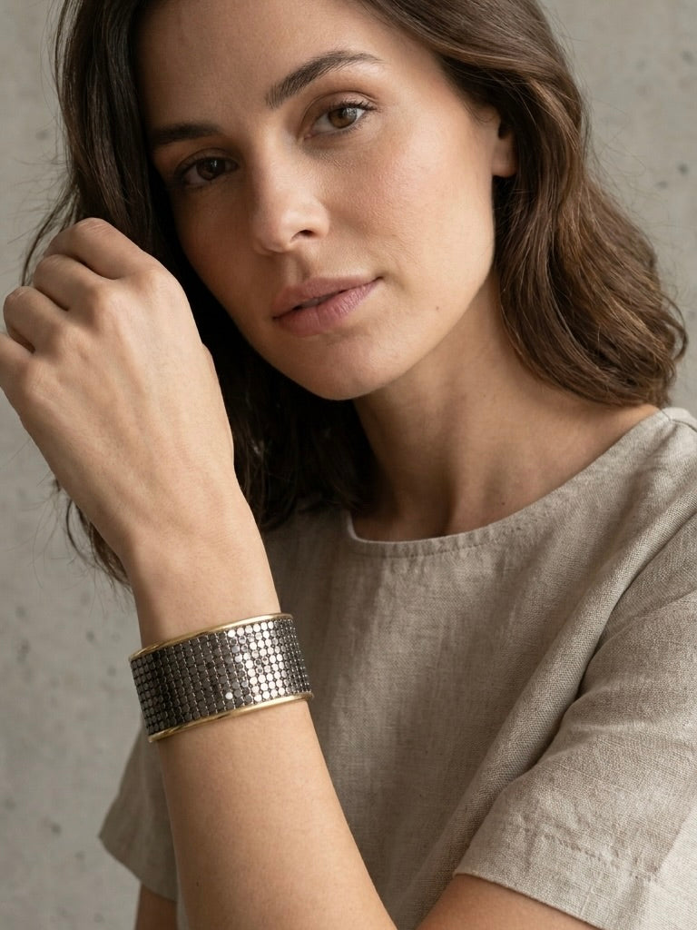 Envy Mixed Metal Cuff - Gold