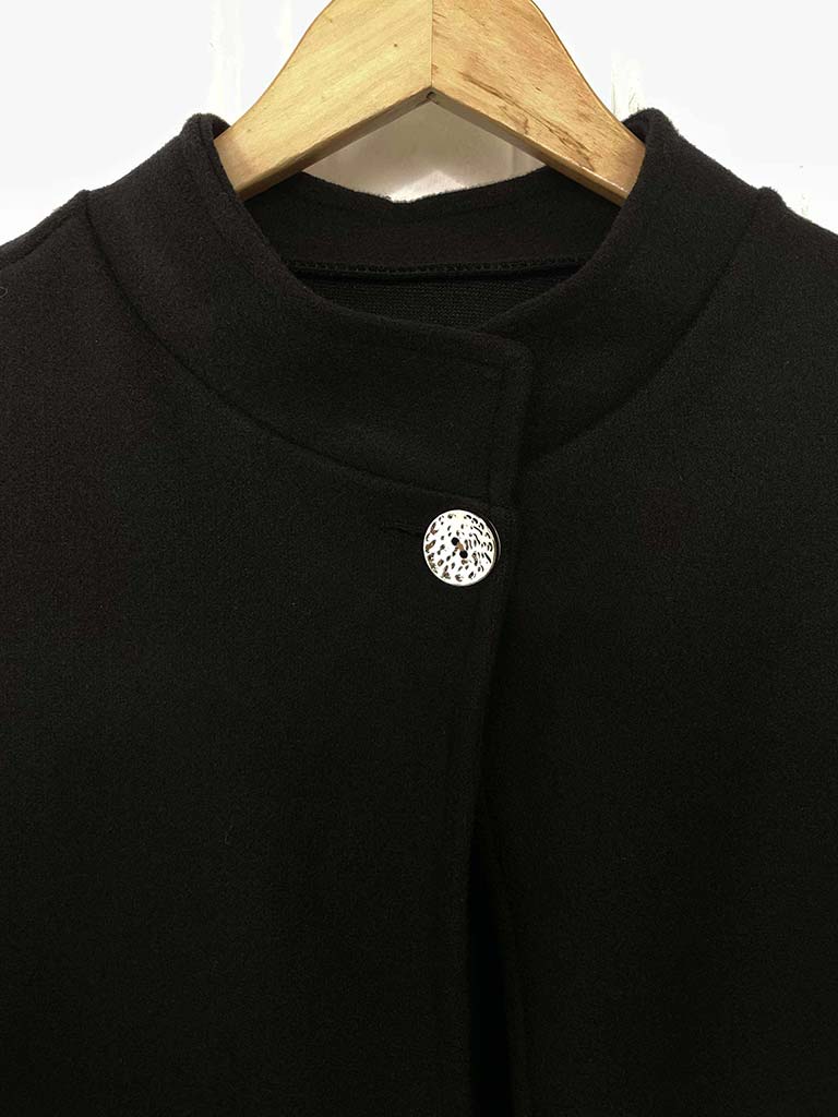 A-Line Overcoat - Black