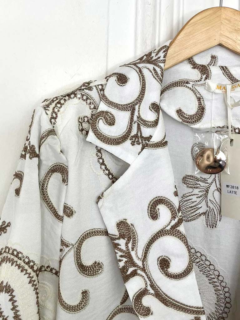 Malissa J Paisley Blazer - White