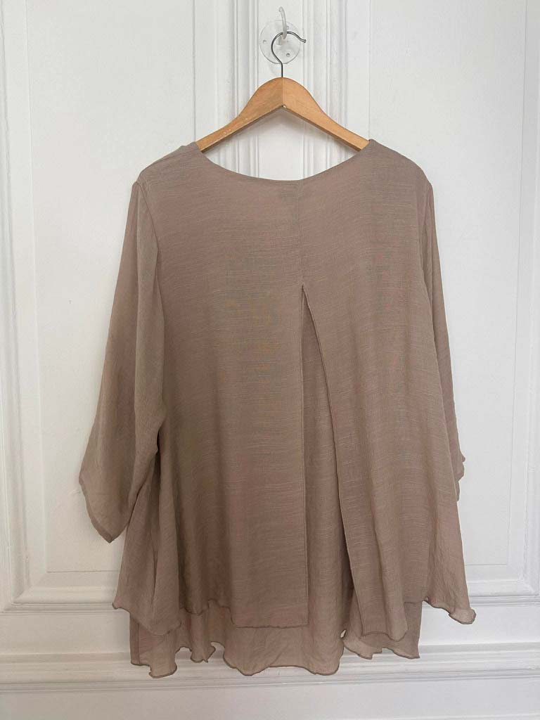 Leggara Layered Top - Mocha