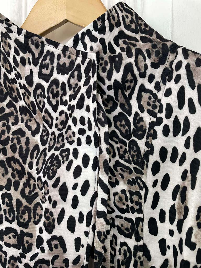 Malissa J Long Leopard Waistcoat